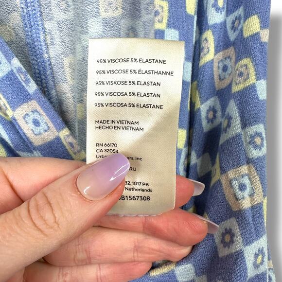 Free People Shayla Collared Retro V-Neck Racer Back Wide Leg Halter Jumpsuit - Picture 10 of 10